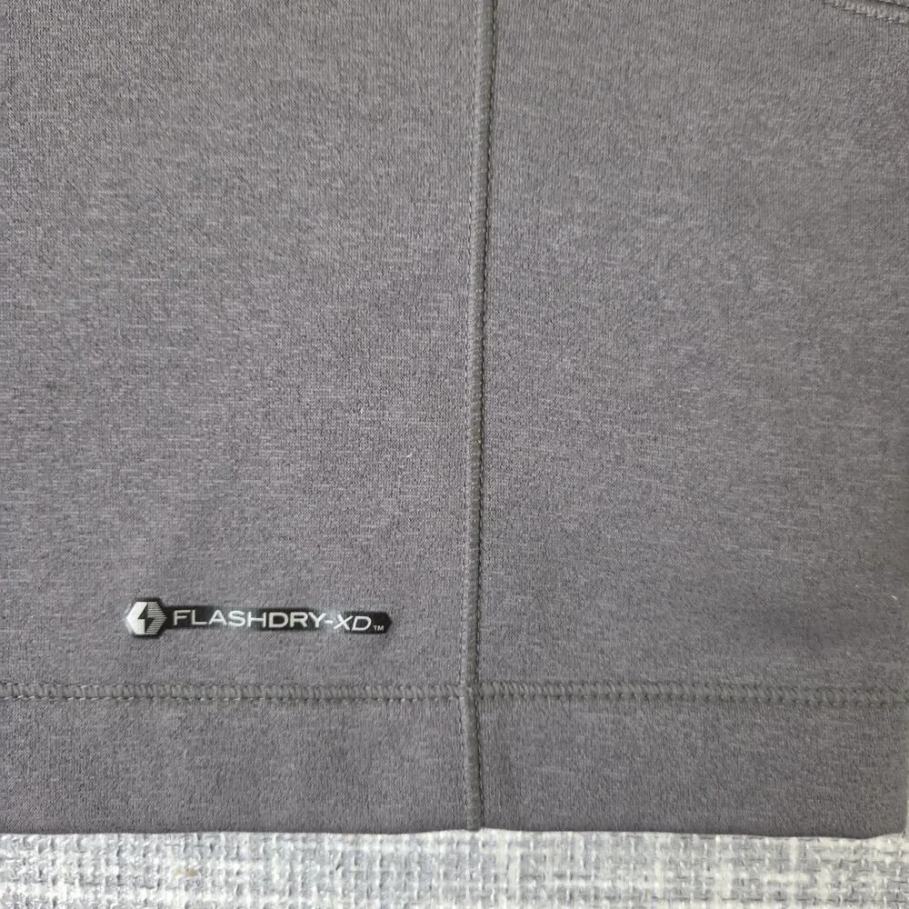 THE NORTH FACE Flash Dry XD 1/2 Zip Pullover Fleece Gray Jacket Men's L SEE DESC